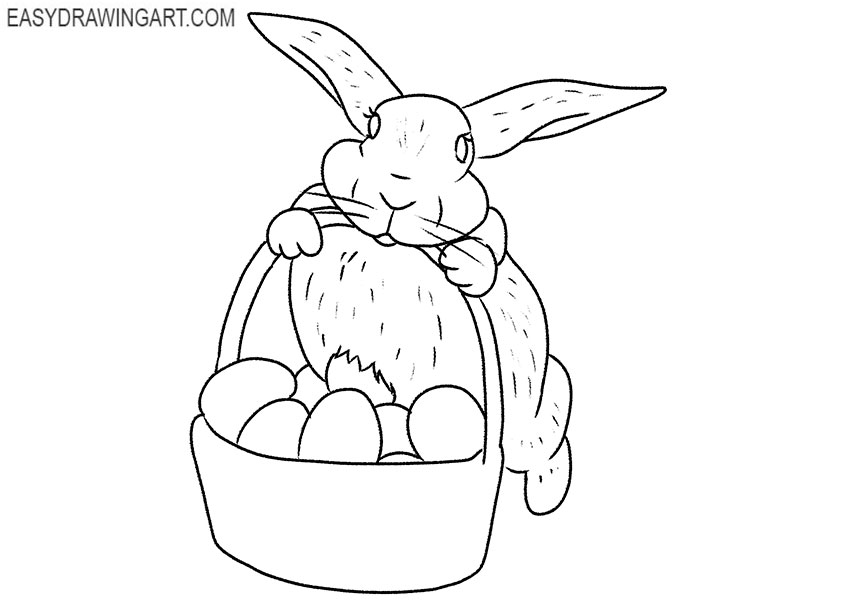 Easter Bunny drawing tutorial