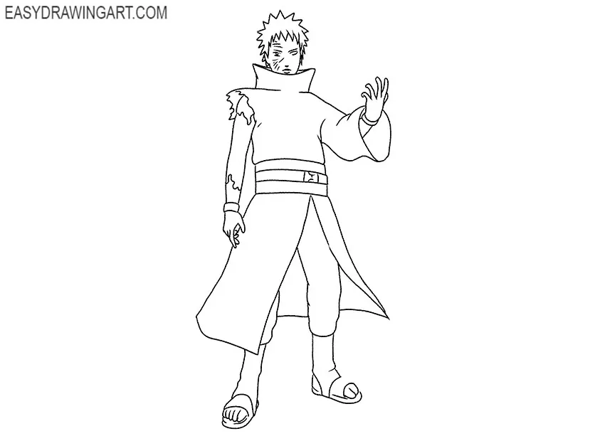 obito drawing step by step