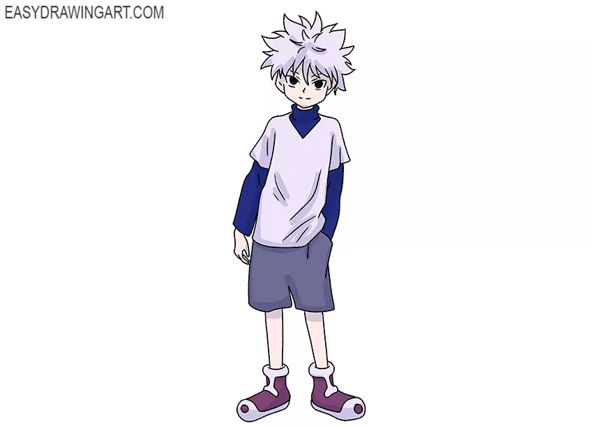 very easy Killua drawing