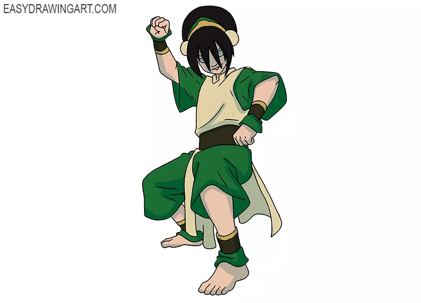 Toph drawing for kids