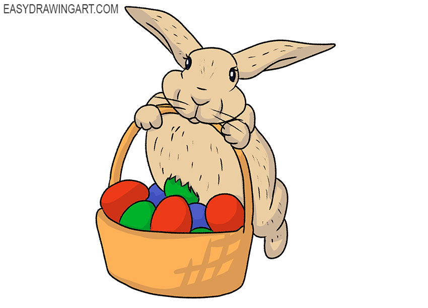  simple Easter Bunny drawing