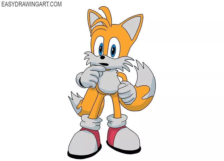 How to DRAW TAILS CLASSIC - step by step easy 