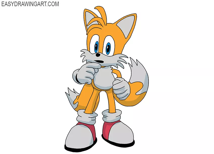  tails drawing step by step