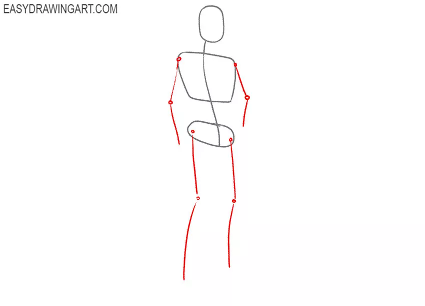 how to draw a muscular man body