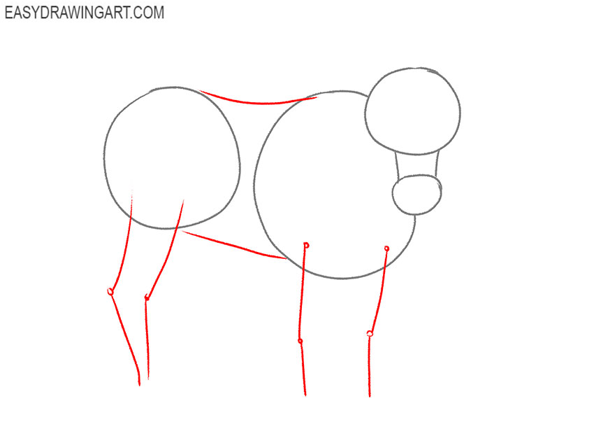 how to draw a yak step by step easy