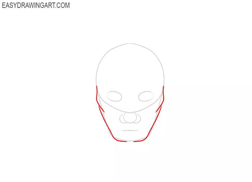 Viking Head drawing guide
