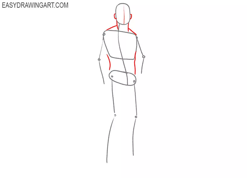 how to draw a muscular man step by step
