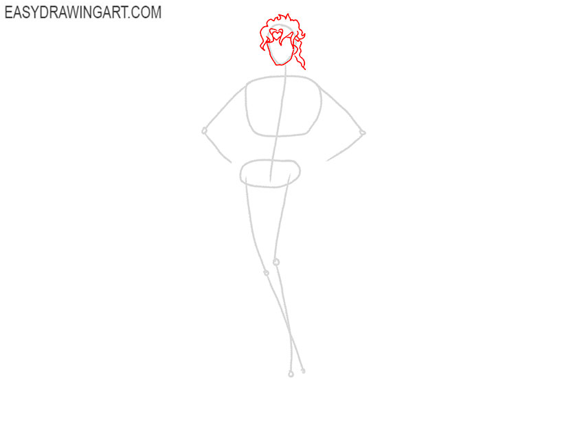 how to draw dio full body