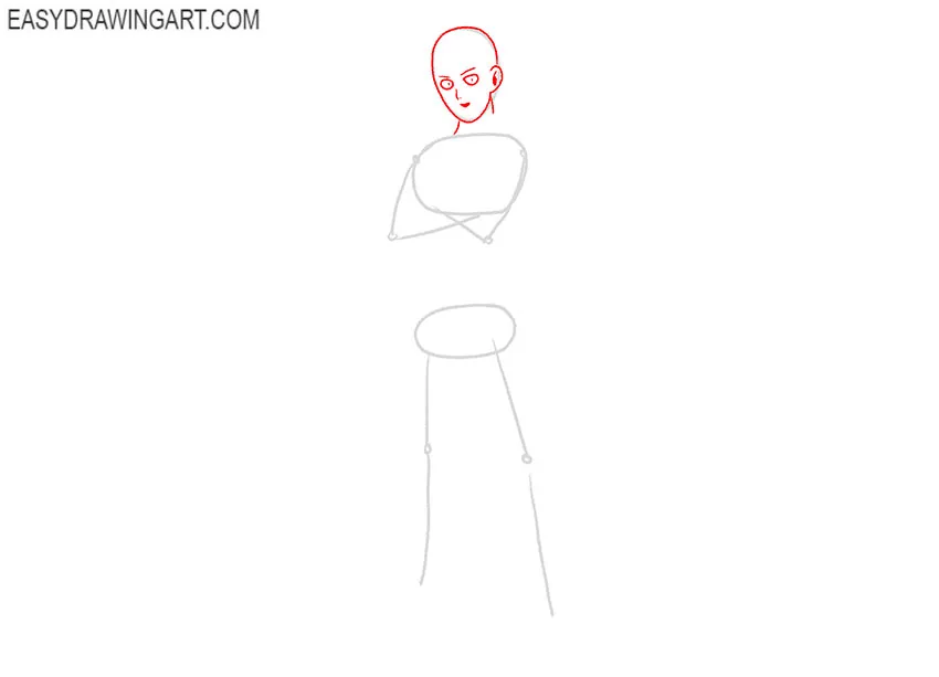 how to draw one punch man full body