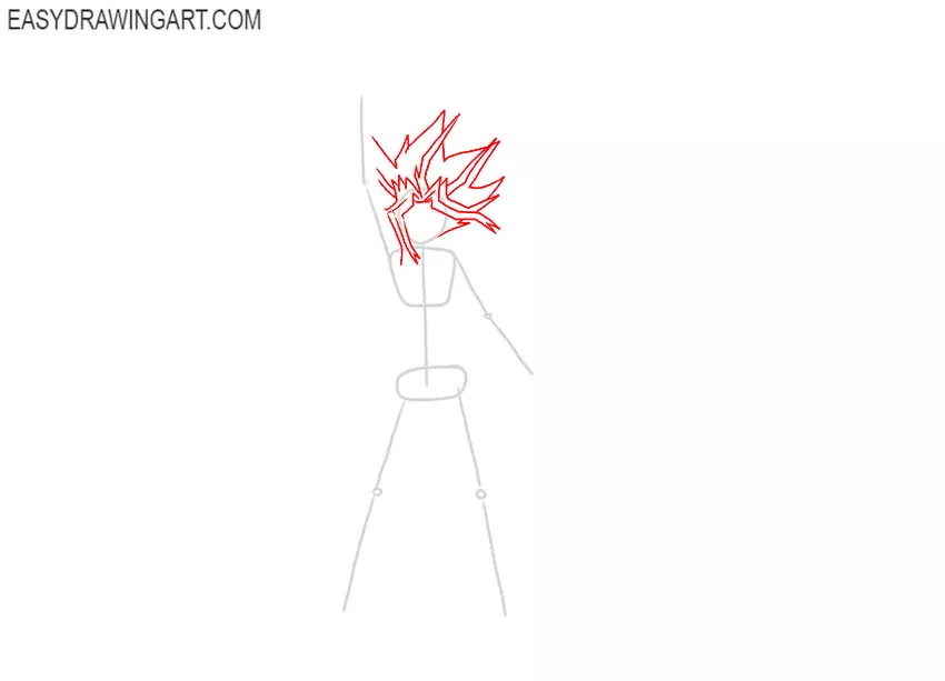 how to draw yugioh easy