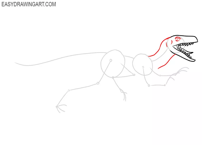 how to draw a velociraptor art hub