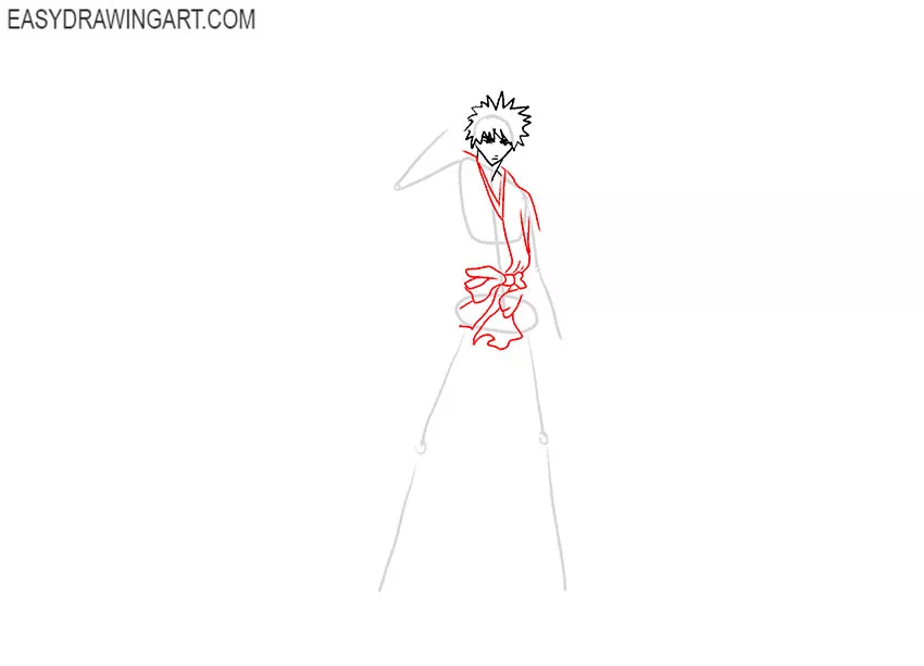 how to draw ichigo step by step