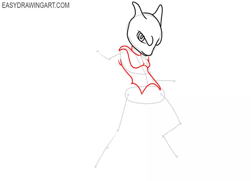 how to draw mewtwo art hub