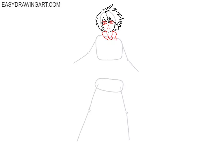 how to draw todoroki cute