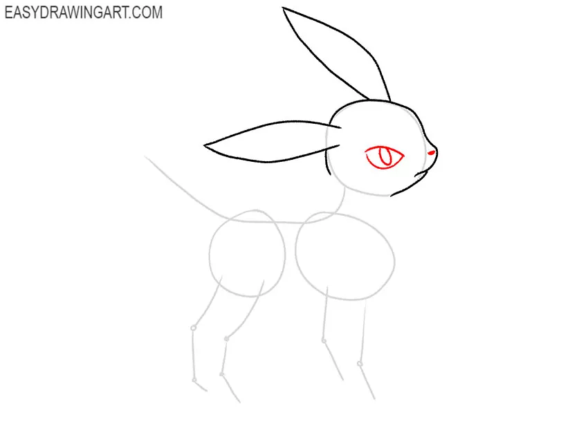 how to draw umbreon pokemon