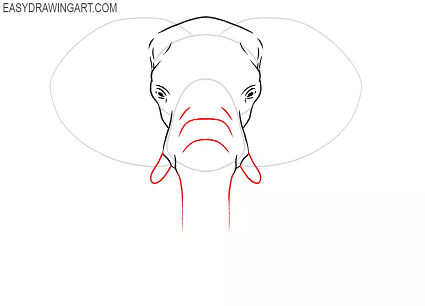 simple way to draw an elephant