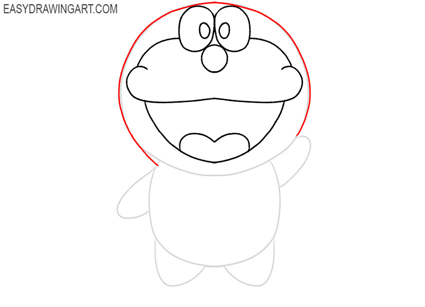 How to draw Doraemon - drawing tutorial for kids | Drawing tutorials for  kids, Easy cartoon drawings, Cute easy drawings