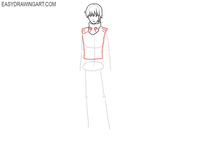 how to draw kaneki full body