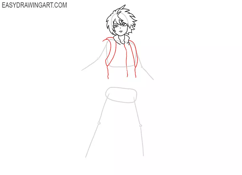how to draw todoroki full body