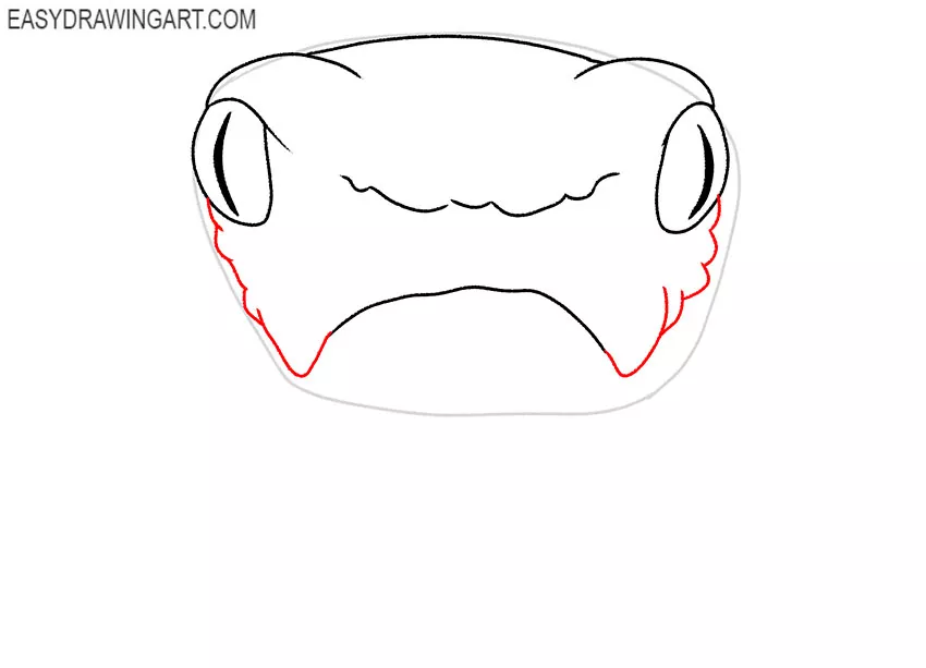 snake face drawing lesson