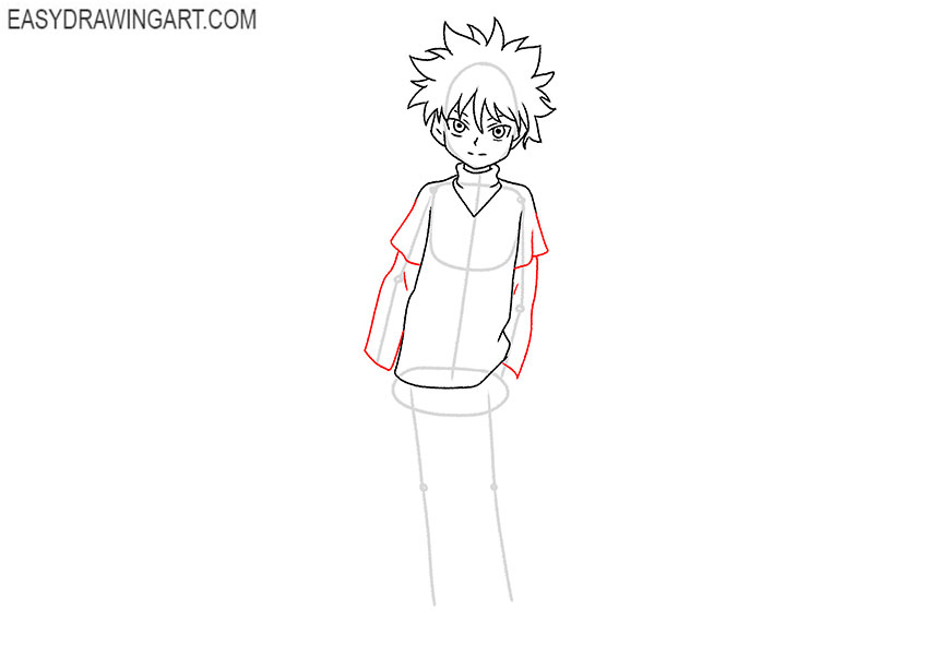 Killua drawing tutorial