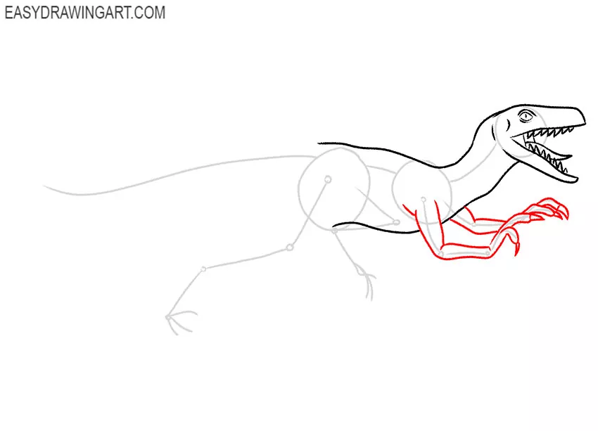 Velociraptor drawing lesson