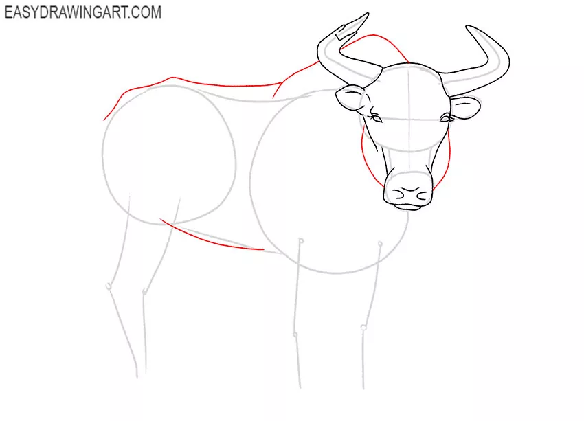 how to draw a simple yak