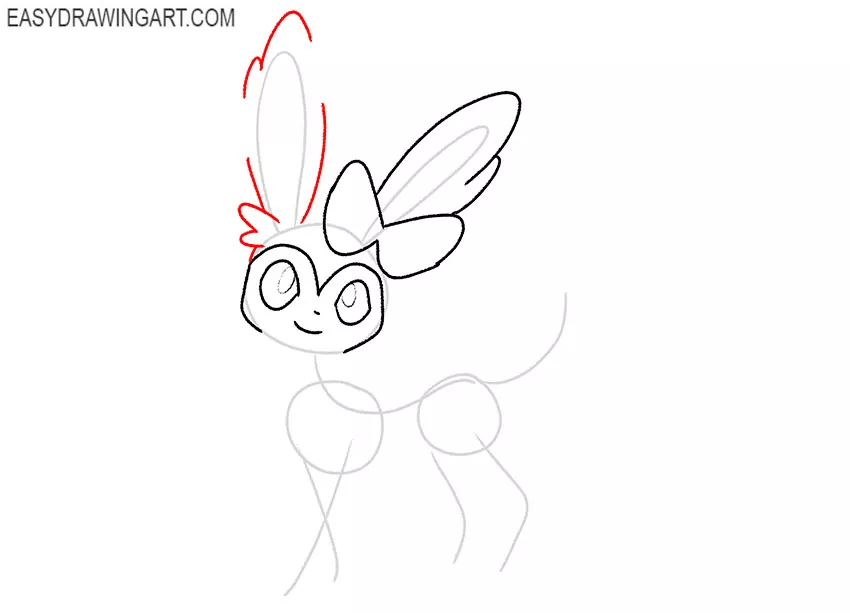 how to draw sylveon for beginners