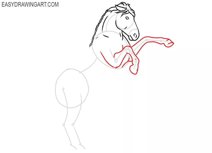 simple Standing Horse drawing