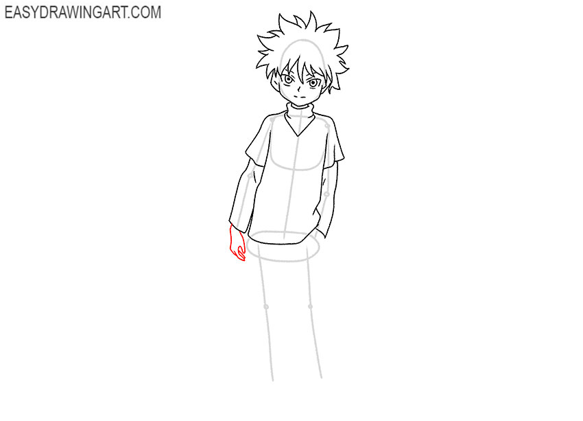 Killua drawing guide