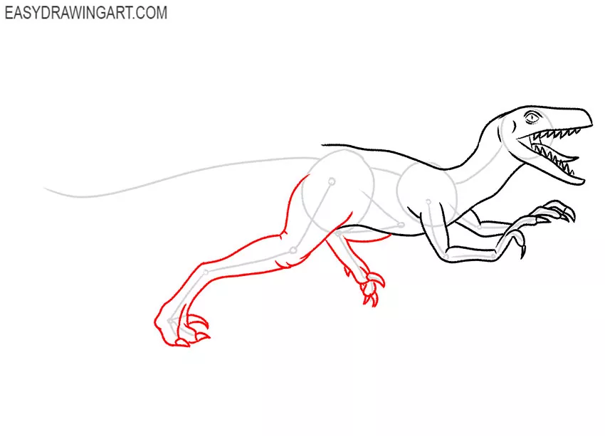 Velociraptor drawing tutorial