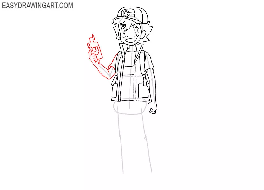 how to draw ash