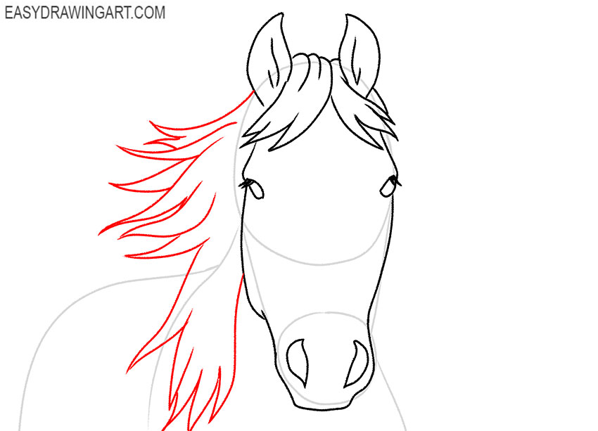 Horse Head Sketch  CUP3404961006  Craftsuprint
