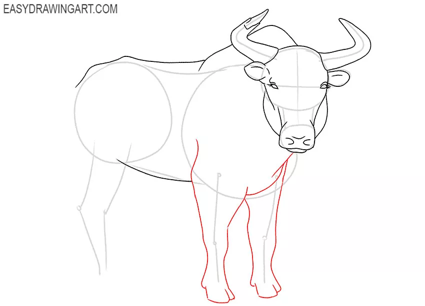 how to draw an easy yak