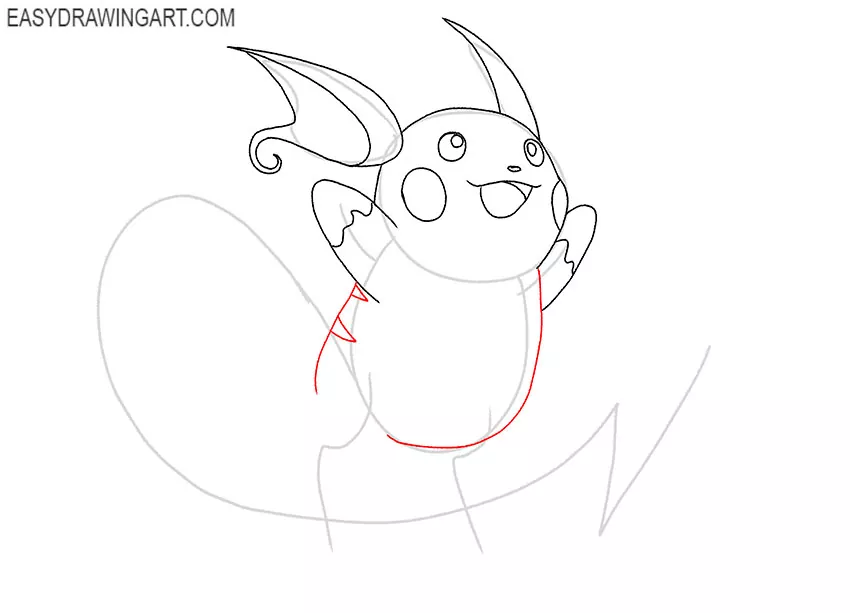 how to draw raichu pokemon