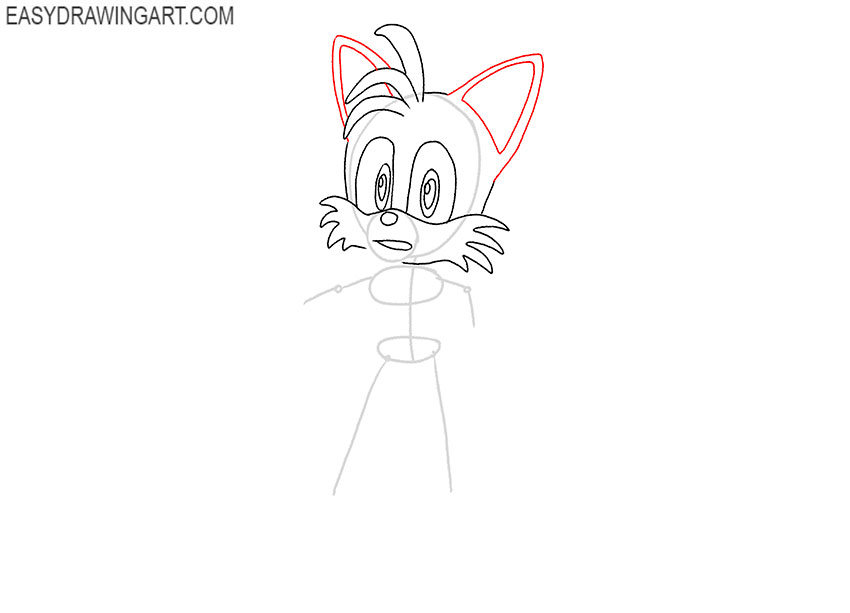 how to draw tails cute
