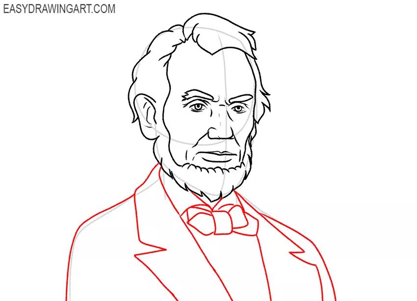 Draw a Charcoal Portrait of Abraham Lincoln · Creative Fabrica