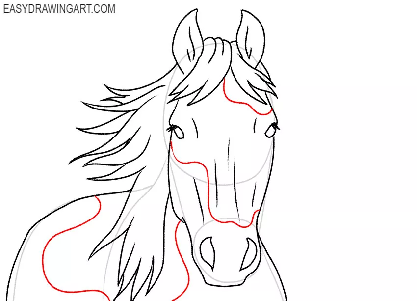 horse drawing - Print now for free |Drawing Ideas Easy-saigonsouth.com.vn