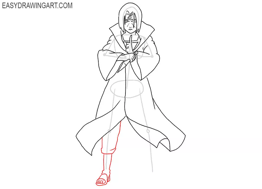 How to draw Itachi Uchiha  Step by step Drawing tutorials