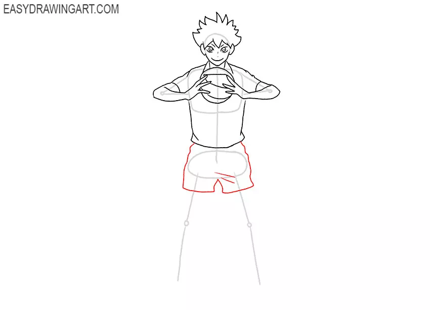 realistic hinata shoyo drawing