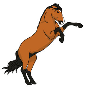 How to Draw a Standing Horse