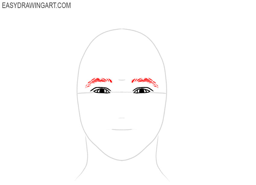 how to draw an easy boy face