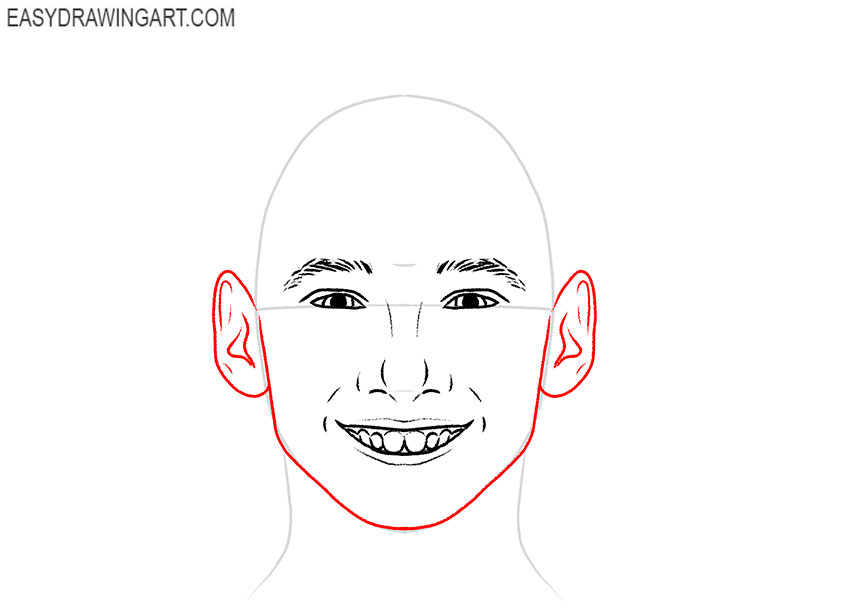 how to draw a cute boy face
