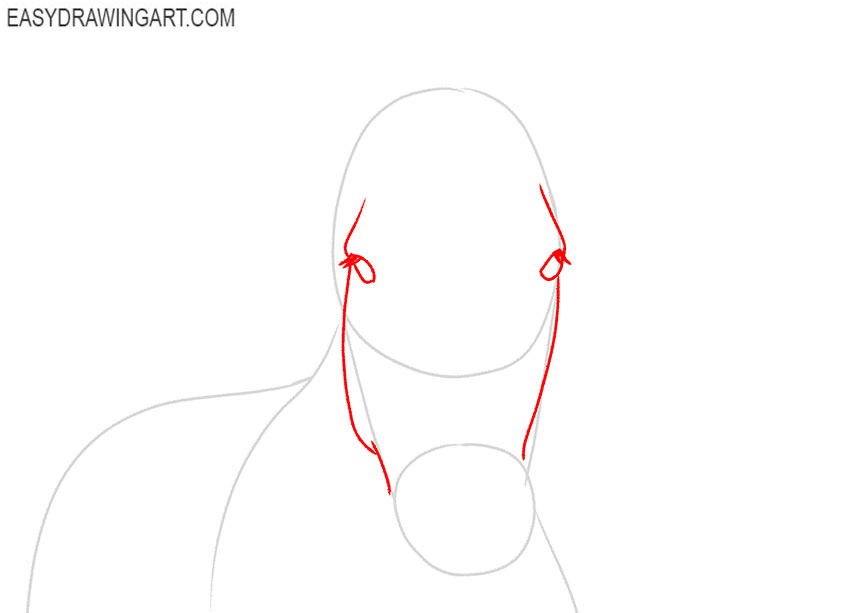 how to draw a horse face realistic