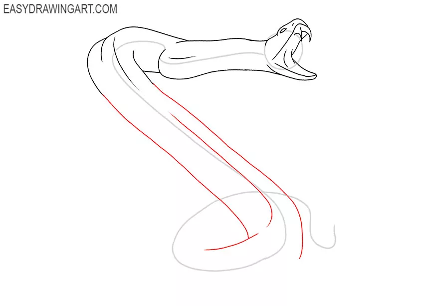 how to draw a cute rattlesnake