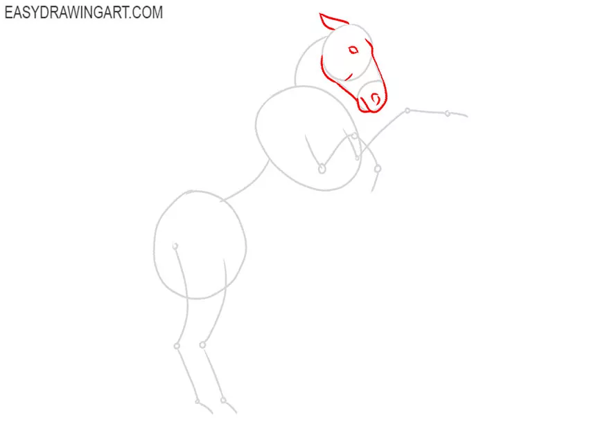 Standing Horse drawing lesson