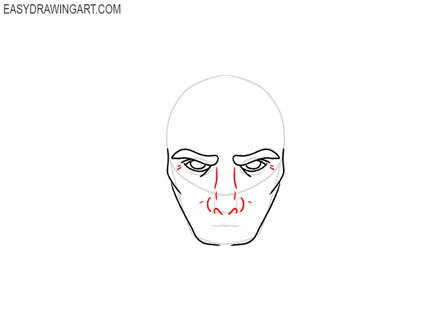 easy Viking Head drawing