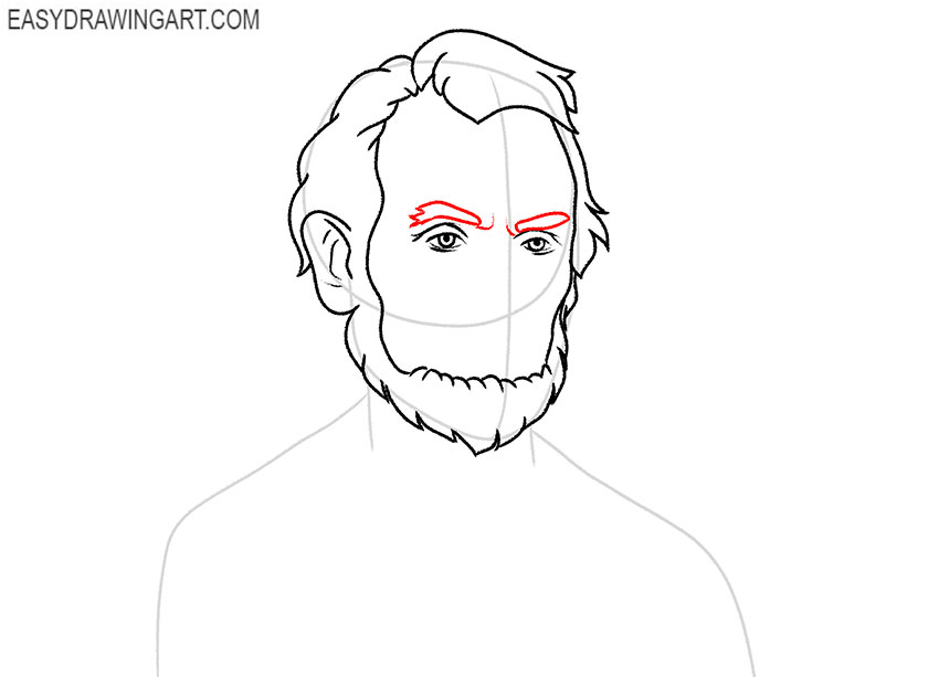 how to draw abraham lincoln art hub