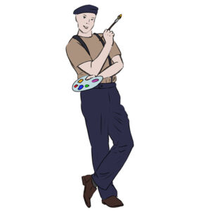 how to draw an artist