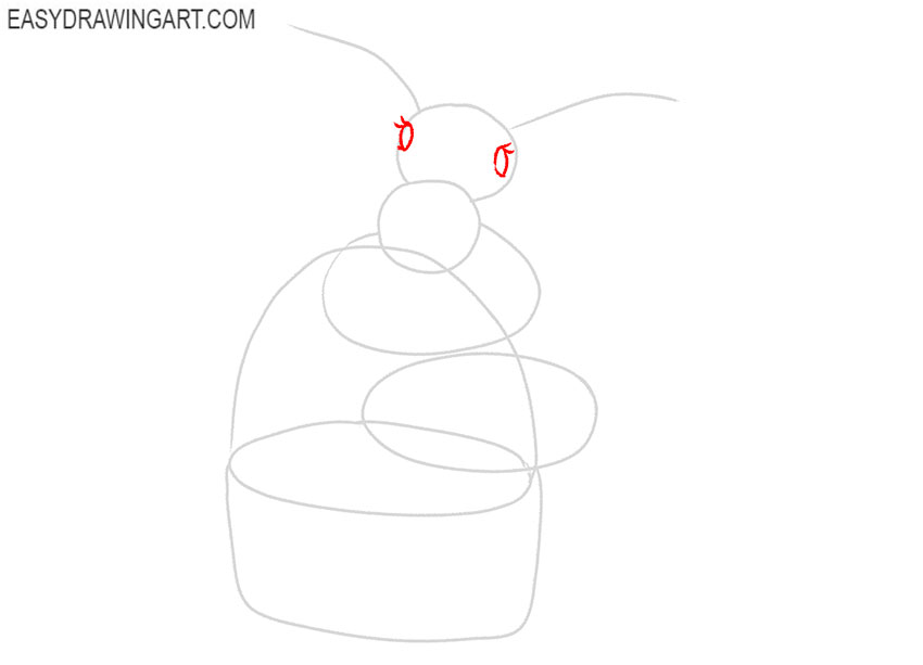 how to draw an easter bunny easy
